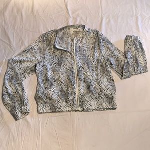 Sheer Bomber Jacket - Gold Zipper w/ Pockets